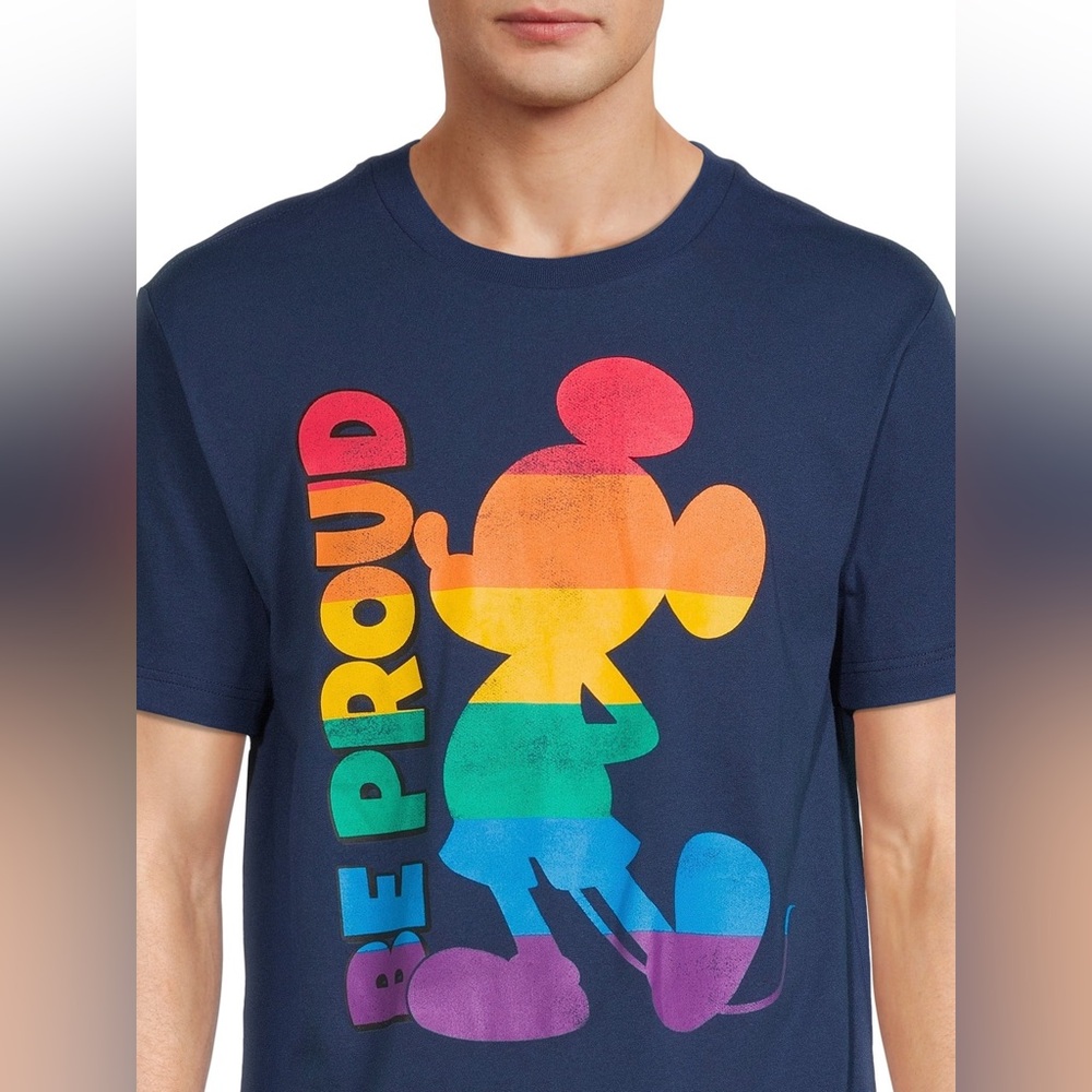 Disney | EUC Mickey Mouse Pride LGBTQIA+ Graphic T-Shirt Be Proud, Small
